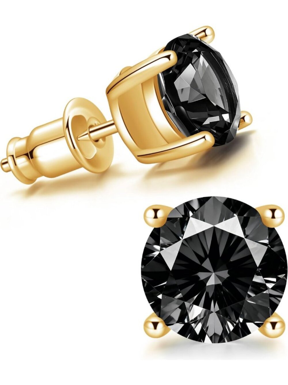 Elegant S925 Moissanite & Gemstone Stud Earrings for Women & Men - Perfect Gift
